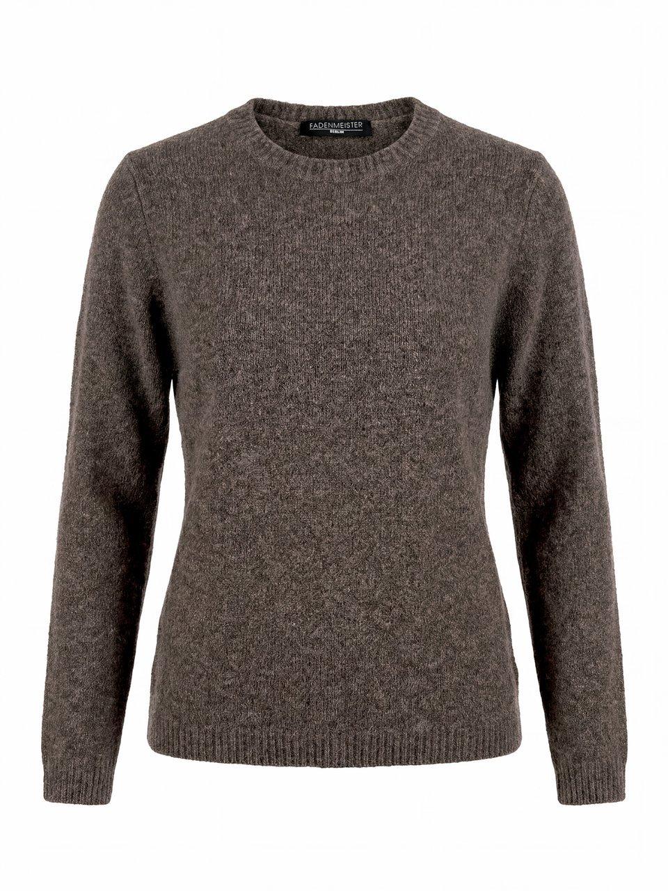 Rundhals-Pullover Fadenmeister Berlin beige