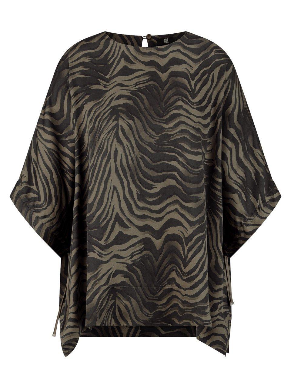 Bluse Rundhals-Ausschnitt Riani beige
