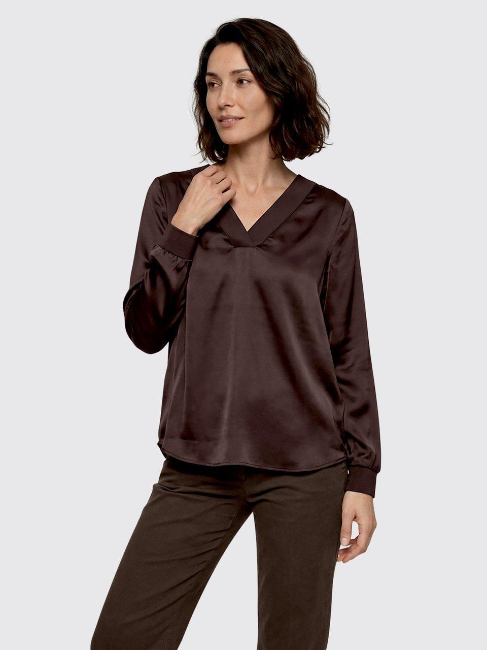 Peter Hahn - Bluse mit V-Ausschnitt