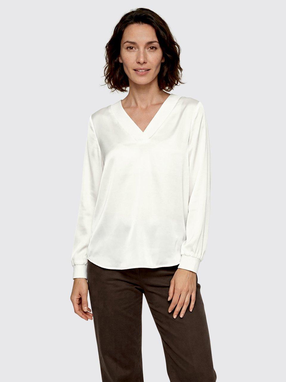 Peter Hahn - Bluse mit V-Ausschnitt
