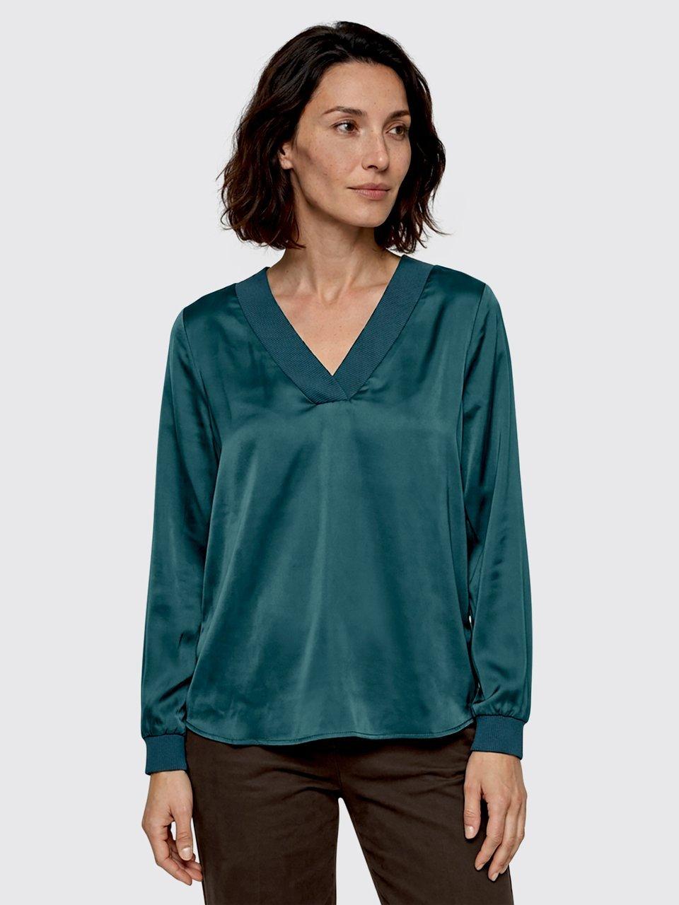 Peter Hahn - Bluse mit V-Ausschnitt
