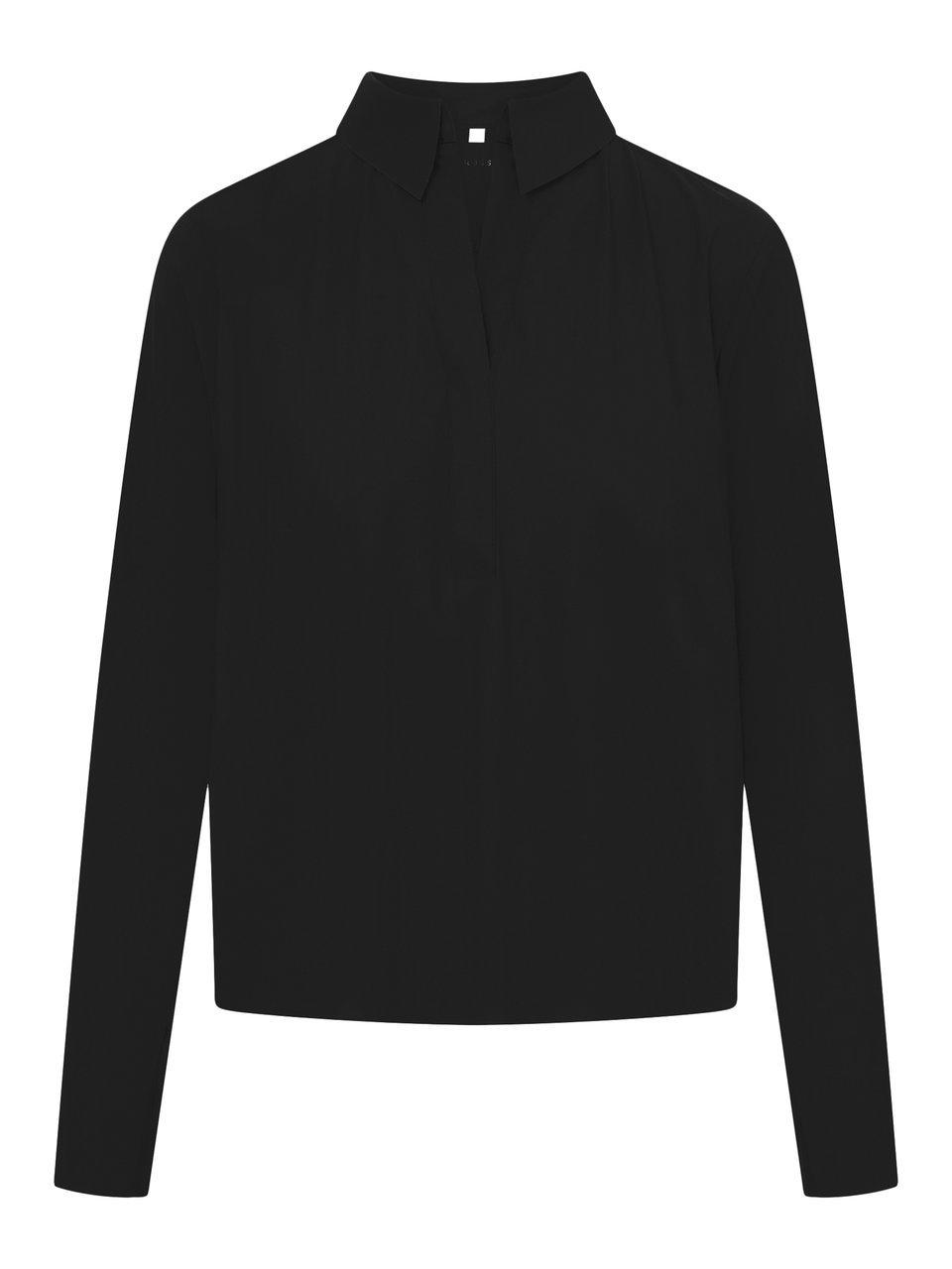 Shirt offenem Kragen Raffaello Rossi blau