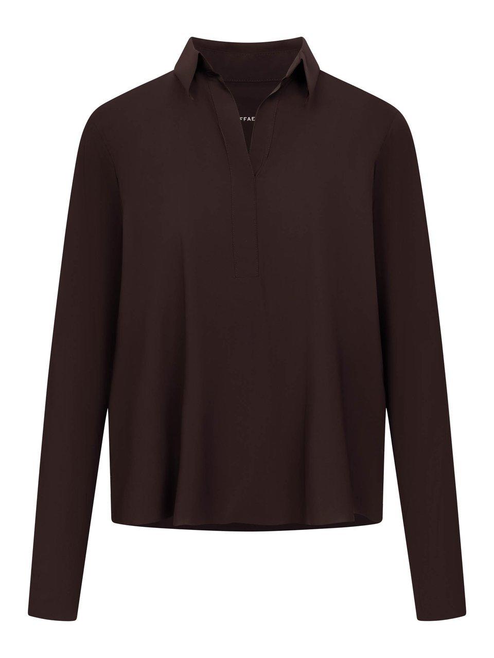 Shirt offenem Kragen Raffaello Rossi lila