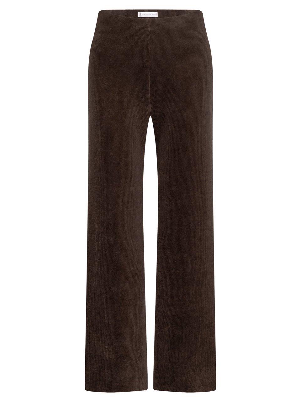 Wide Fit-Jersey-Cordhose Raffaello Rossi braun