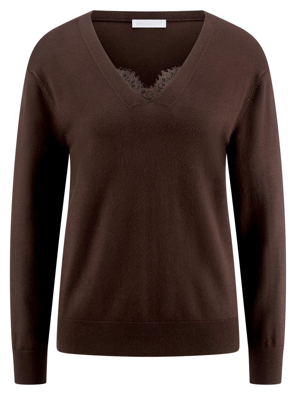 V-Pullover St. Emile braun