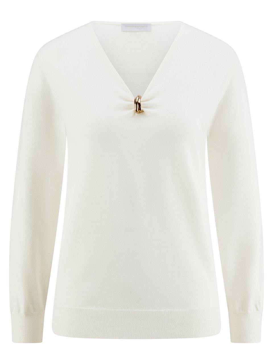 V-Pullover St. Emile weiss