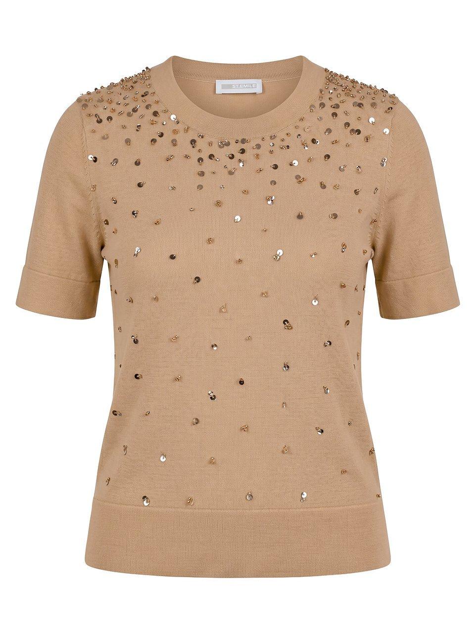 Rundhals-Pullover St. Emile beige