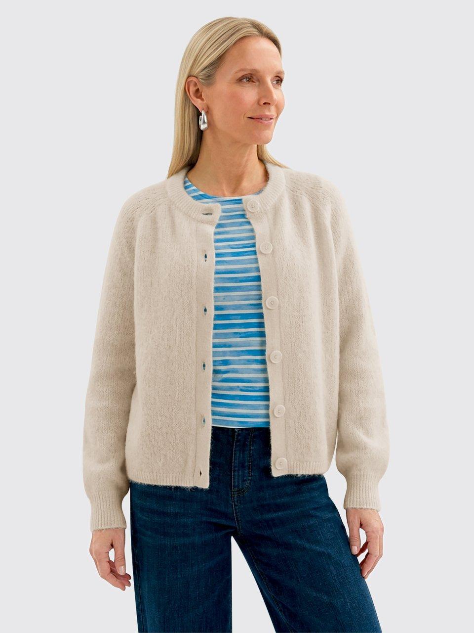 Peter Hahn - Strickjacke mit Rundhals-Ausschnitt