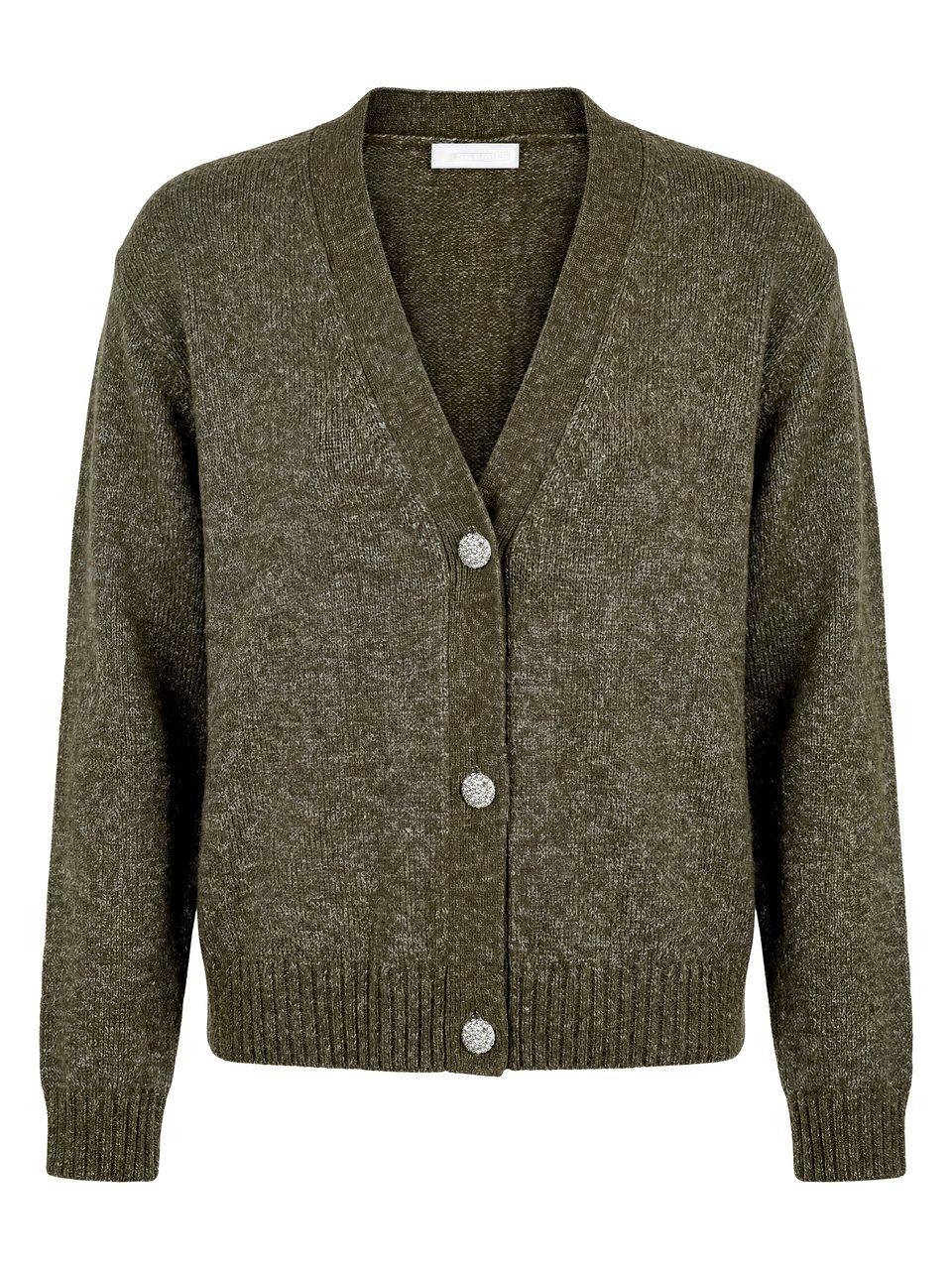 Strickjacke V-Ausschnitt St. Emile grün