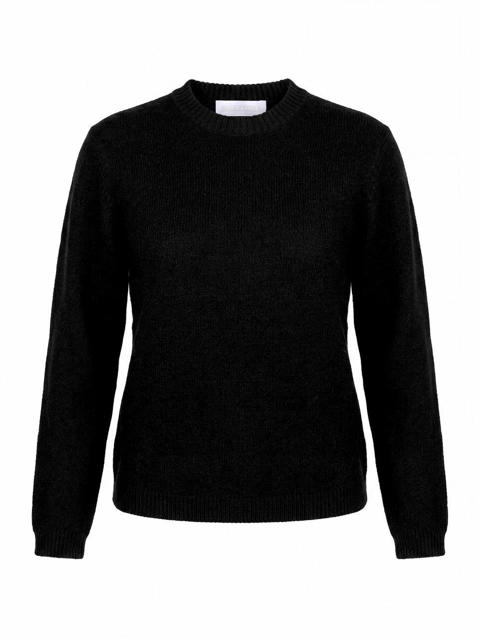 Pullover Rundhals-Ausschnitt St. Emile schwarz