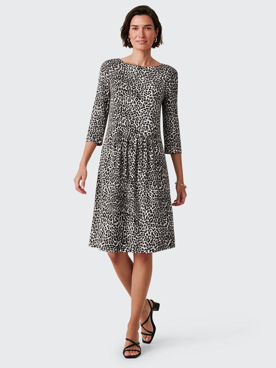 Peter Hahn - Jersey-Kleid mit Rundhals-Ausschnitt