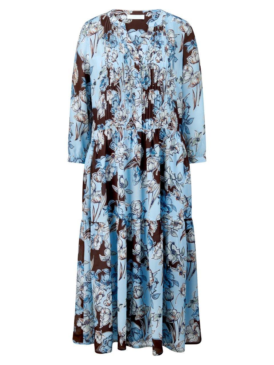 Kleid Rundhals-­Ausschnitt St. Emile blau