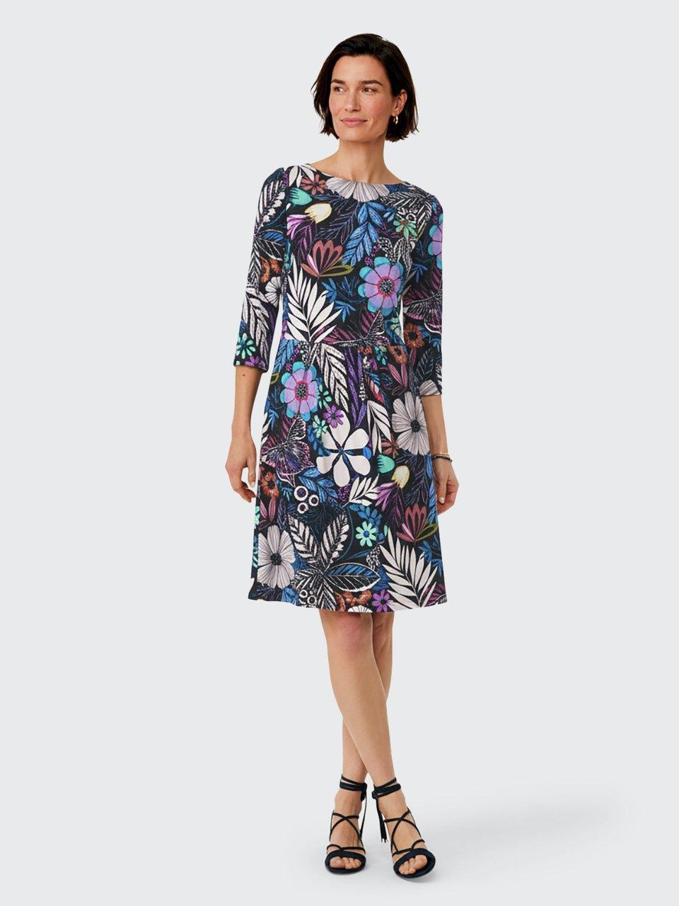Peter Hahn - Jersey-Kleid mit Rundhals-Ausschnitt
