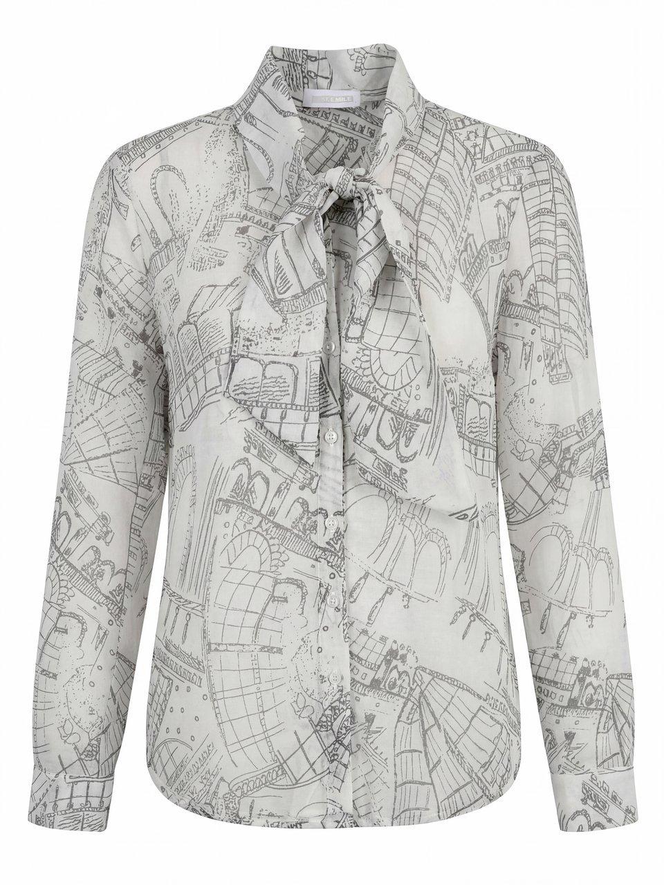 Bluse Stehkragen St. Emile weiss
