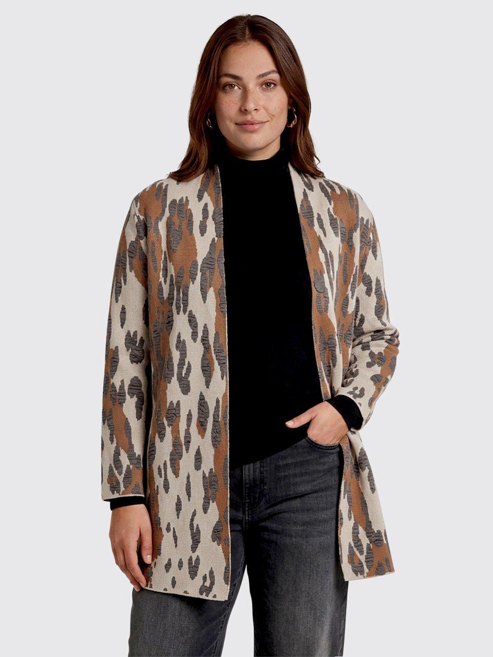 Emilia Lay - Long-Strickjacke
