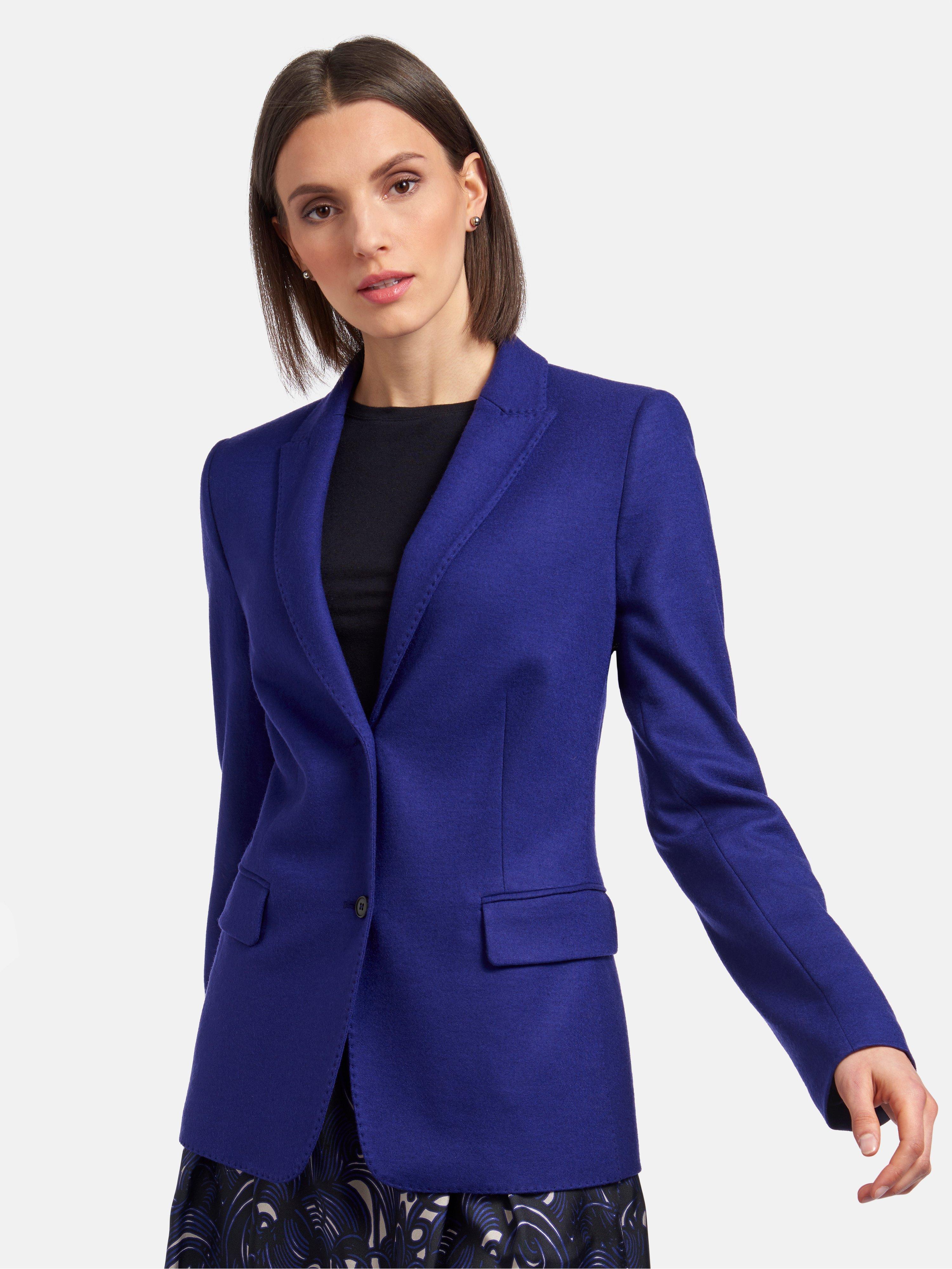 Windsor - Jerseyblazer van 100% wol met blind rugsplit