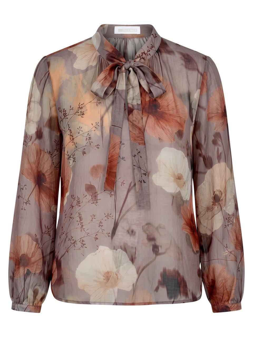 Bluse Stehkragen St. Emile beige