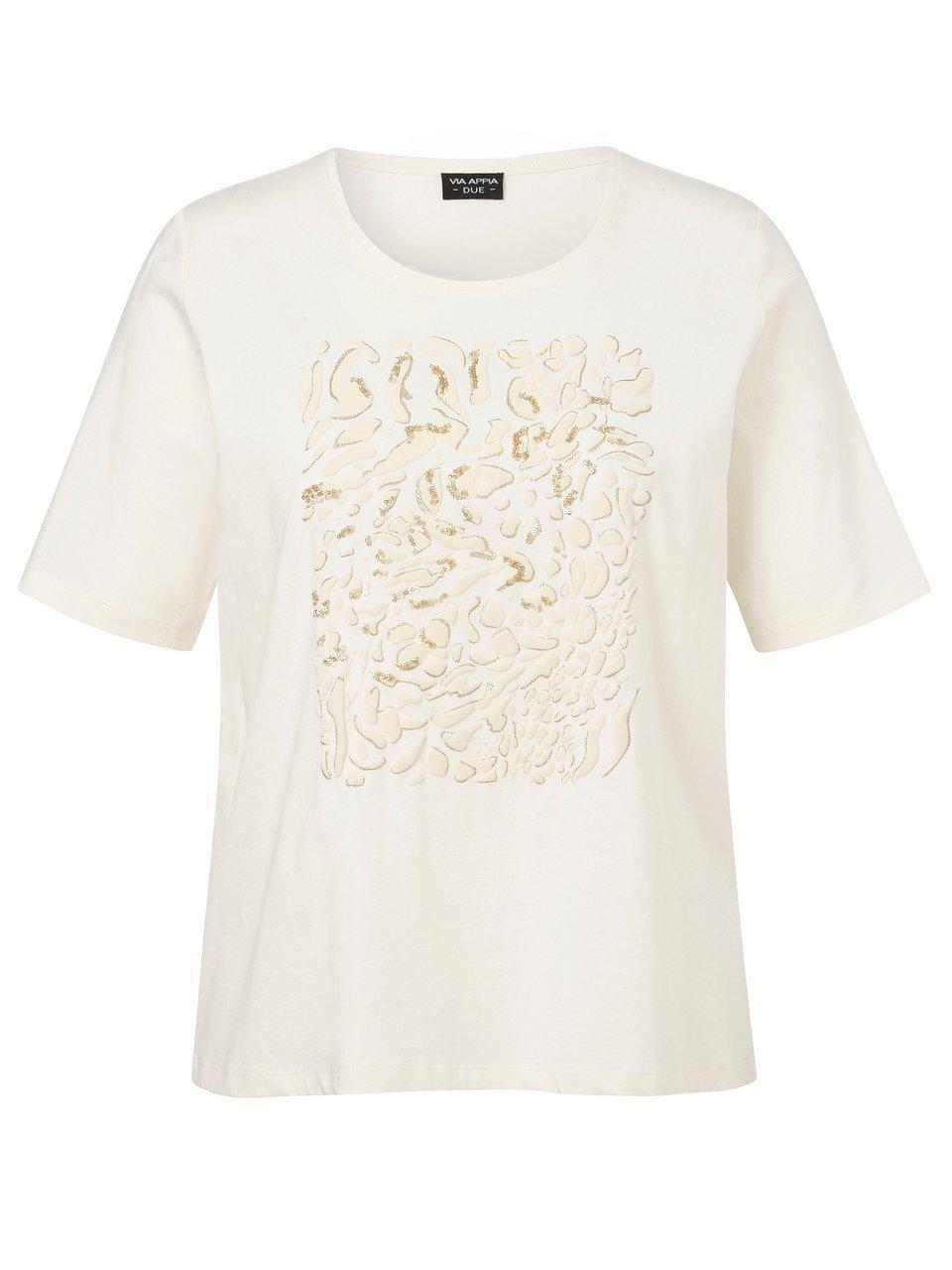 Rundhals-Shirt Via Appia Due weiss
