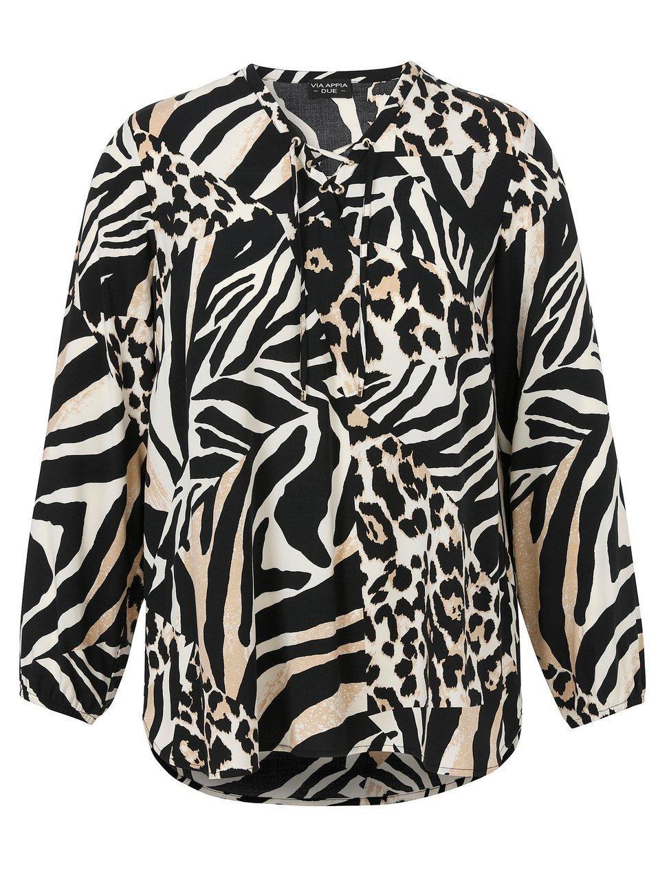 Long-Bluse Via Appia Due schwarz