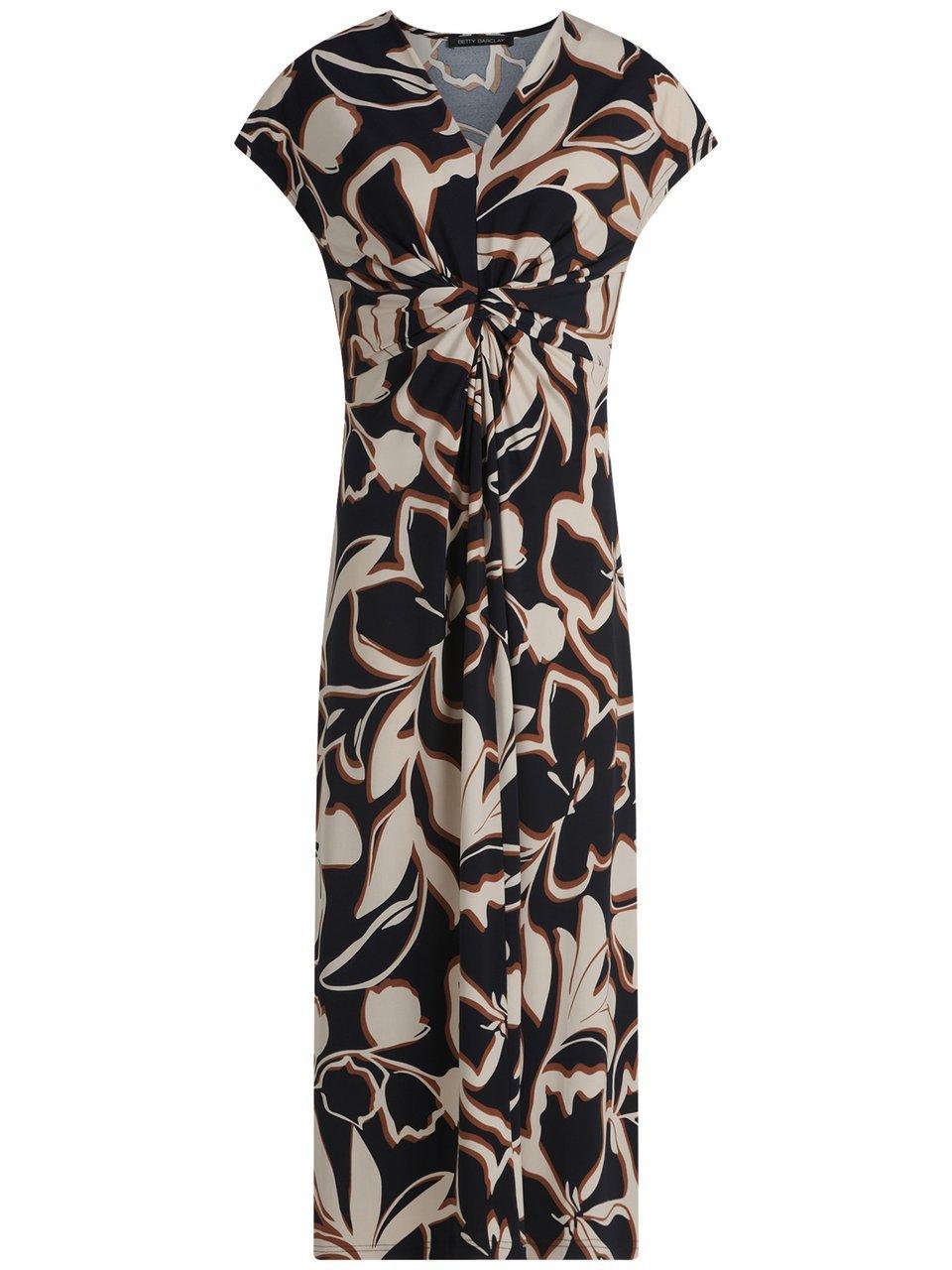 Jersey-Kleid V-Ausschnitt Betty Barclay blau