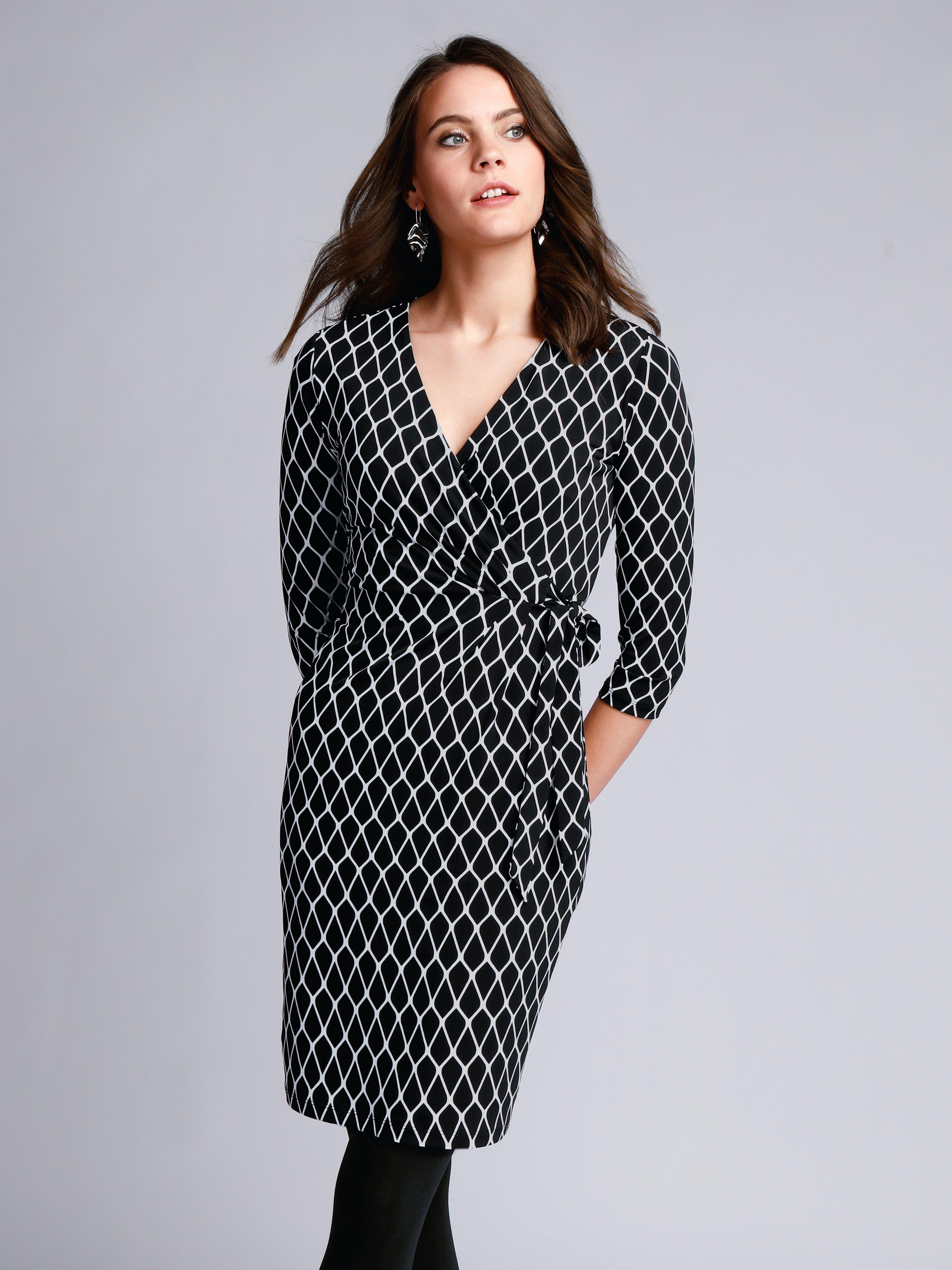 comma, - Jersey-Kleid mit 3/4-Arm
