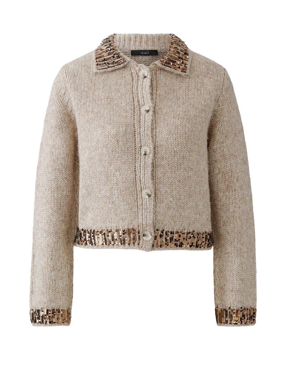 Strickjacke oui beige