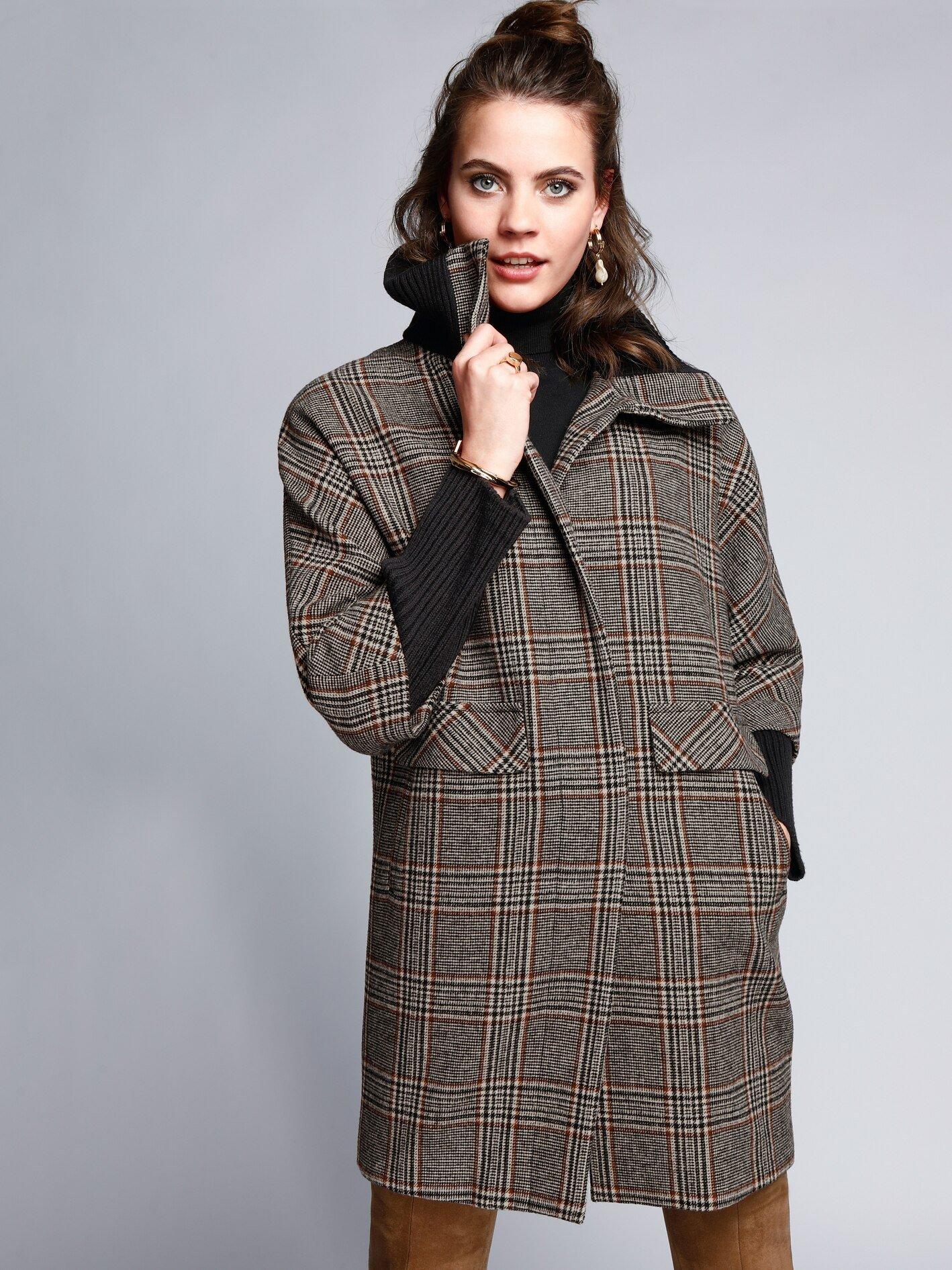 comma, - Jacke mit Rippenstrick-Details