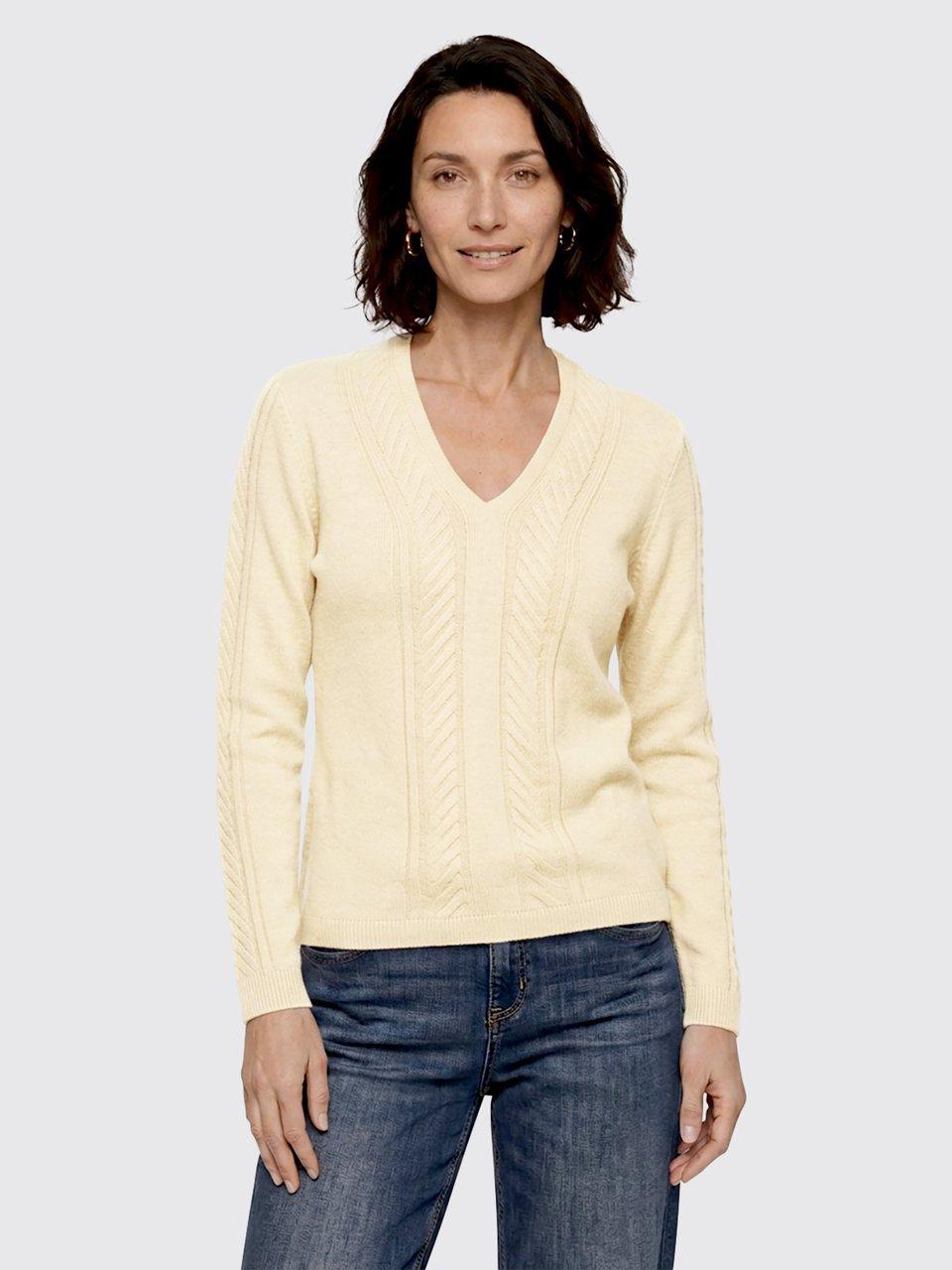 Peter Hahn - V-Pullover mit Kaschmir