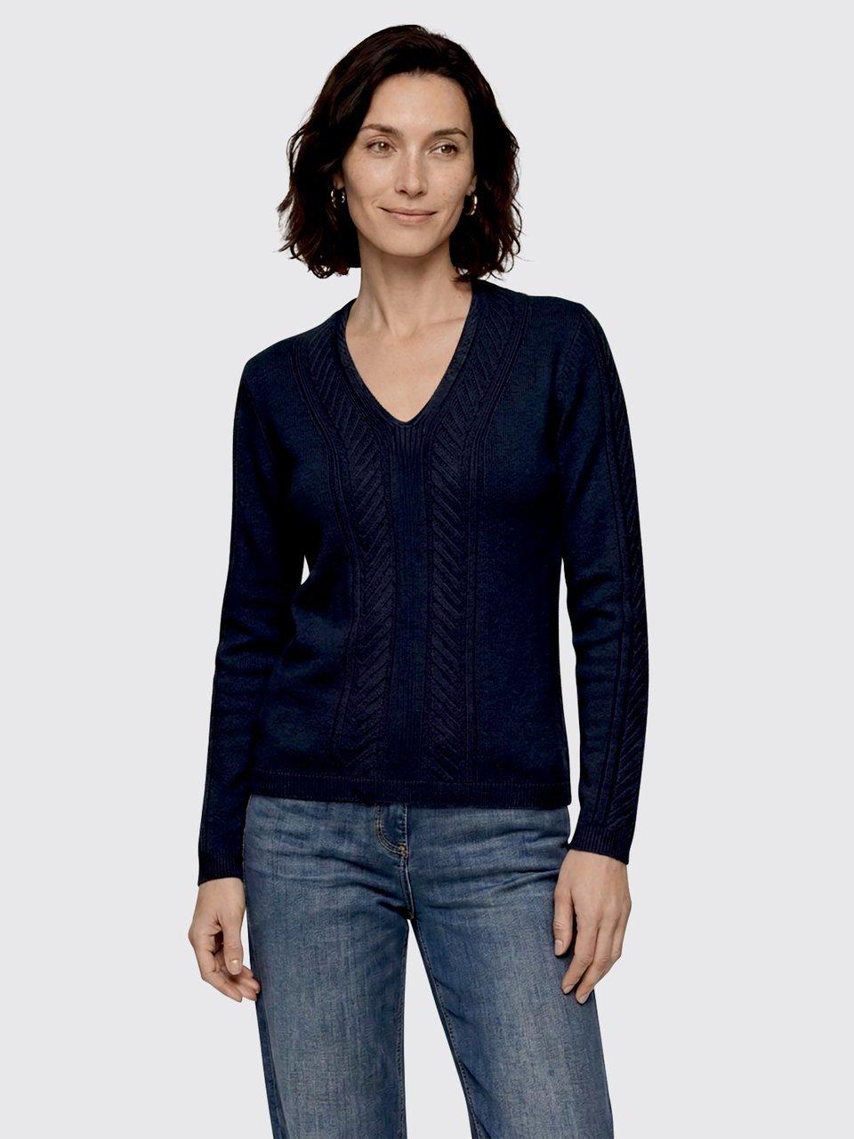 Peter Hahn - V-Pullover mit Kaschmir