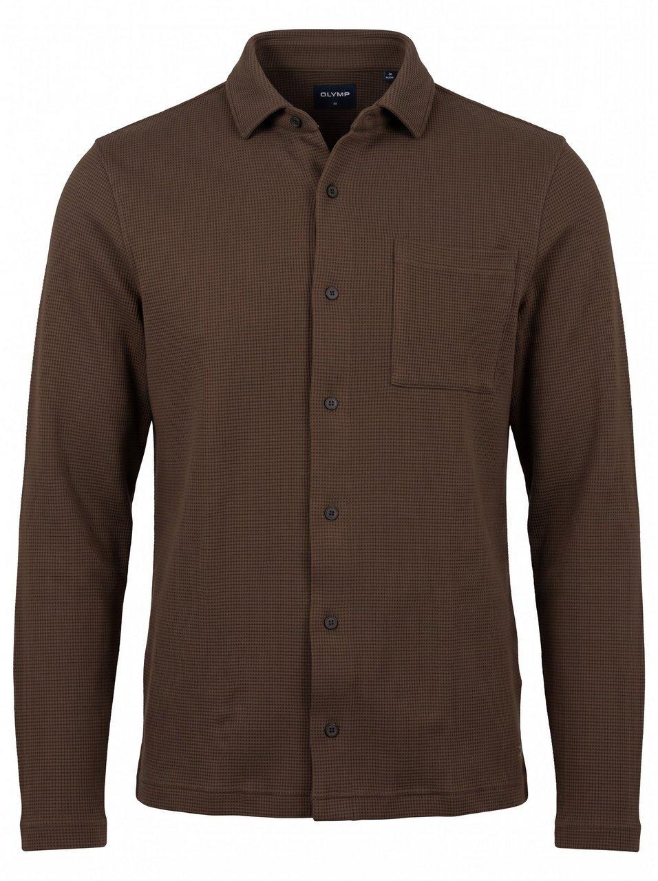 Jersey-Hemd Olymp braun