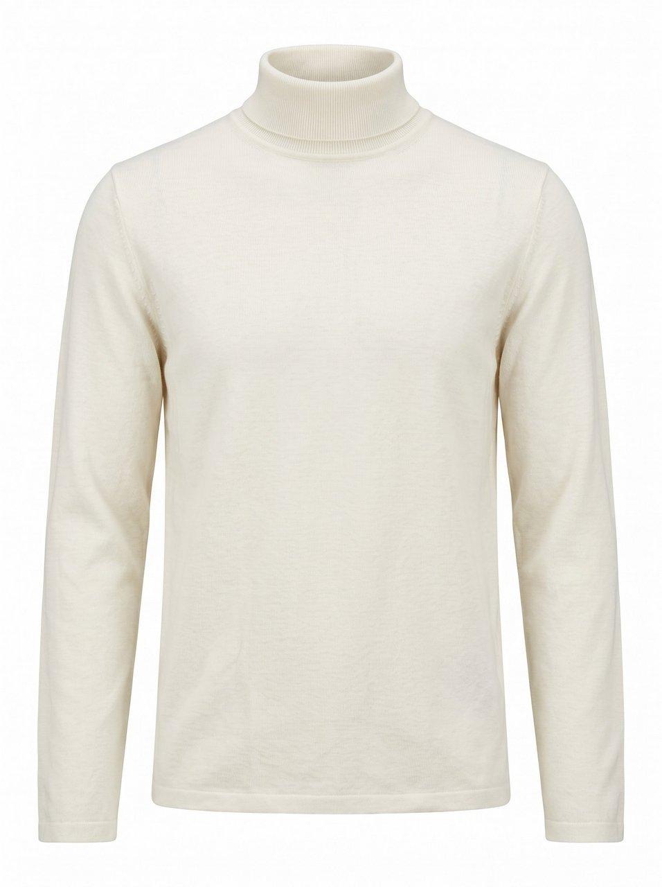 Rollkragen-Pullover Olymp weiss