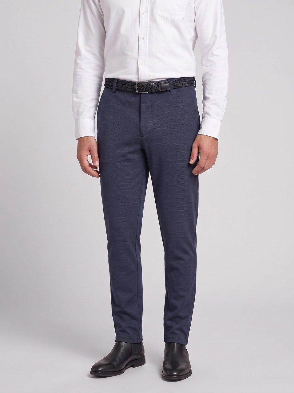 CLUB OF COMFORT - Jersey flatfrontbroek