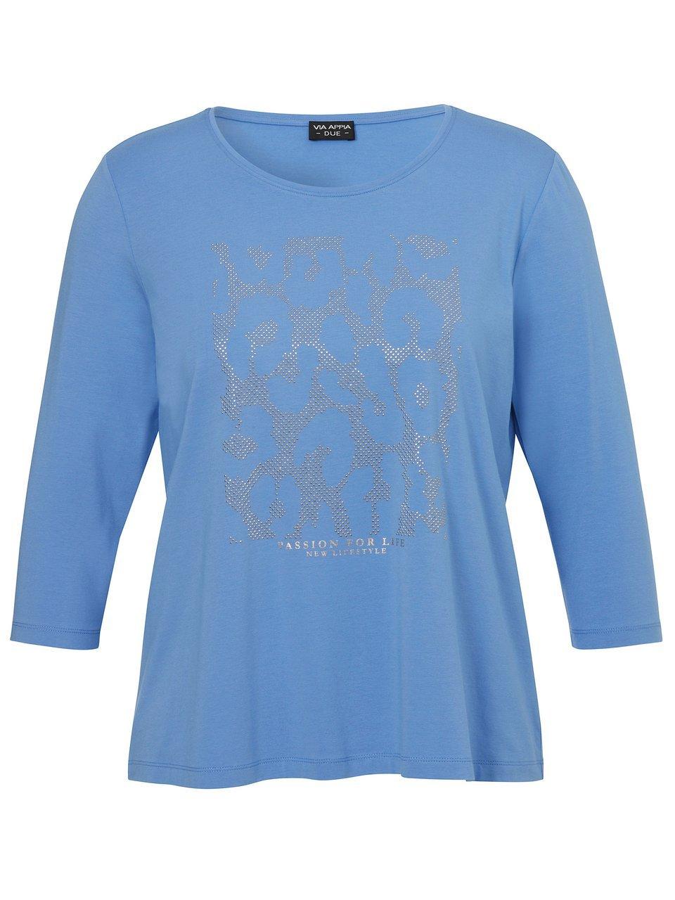 Rundhals-Shirt 3/4-Arm Via Appia Due blau