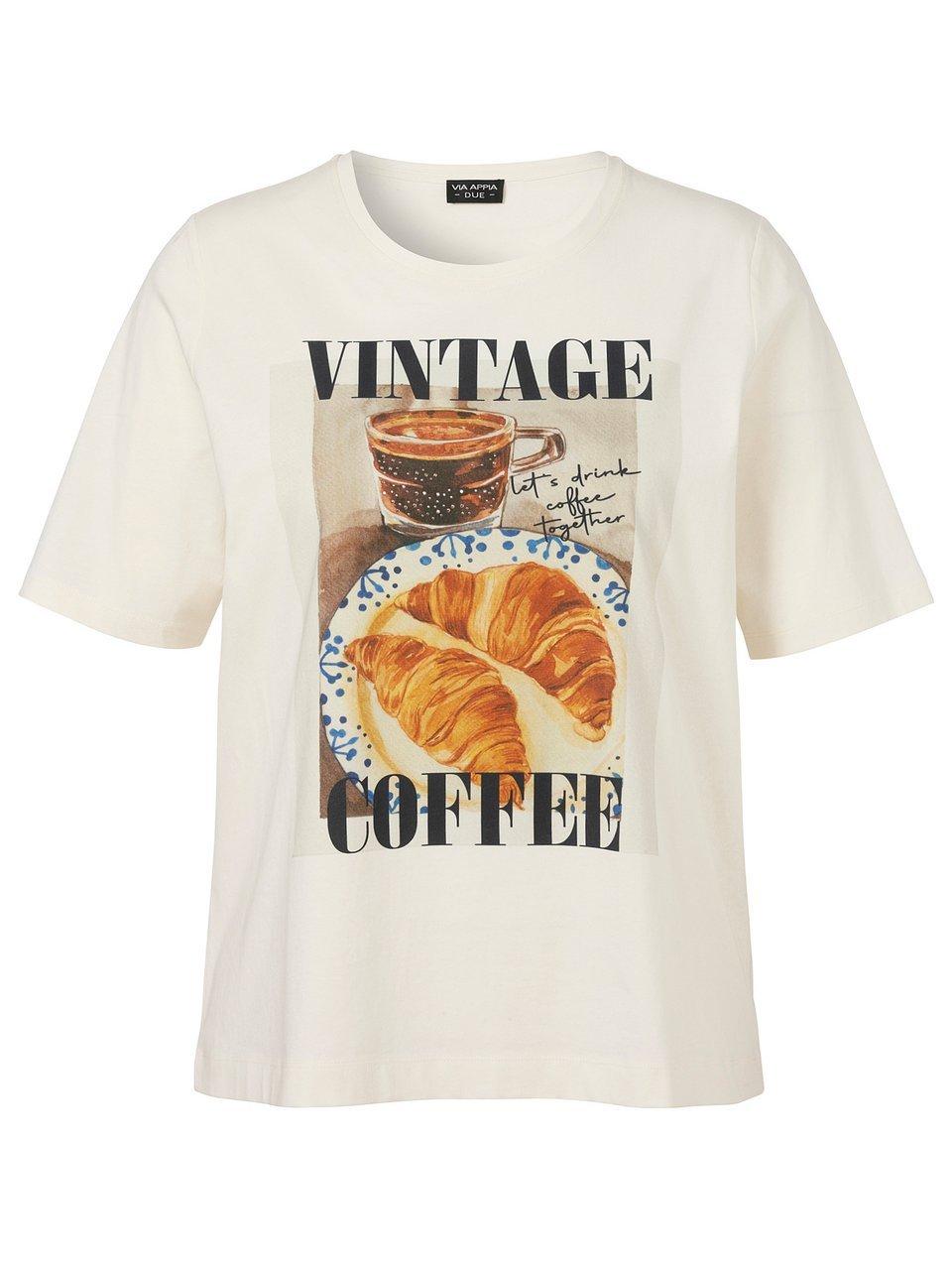 Rundhals-Shirt Via Appia Due weiss
