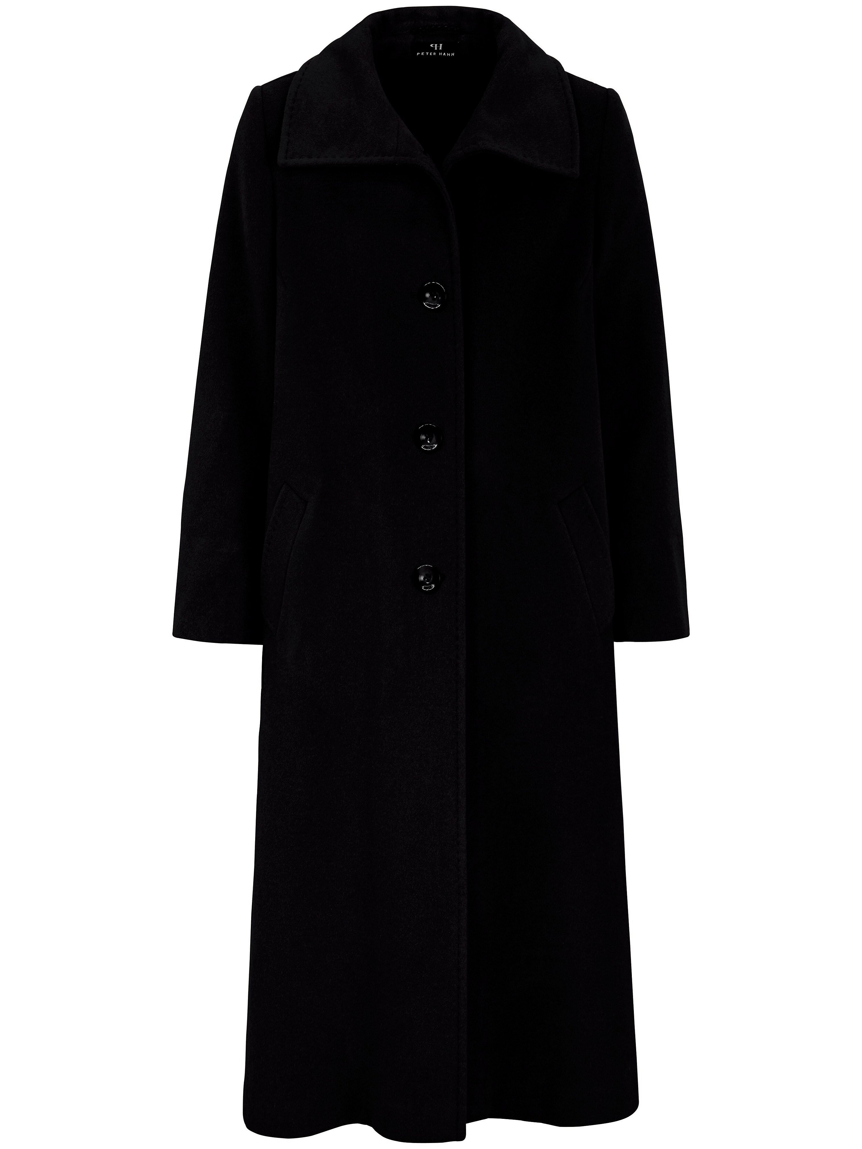 Le manteau coupe évasée  Peter Hahn noir taille 40