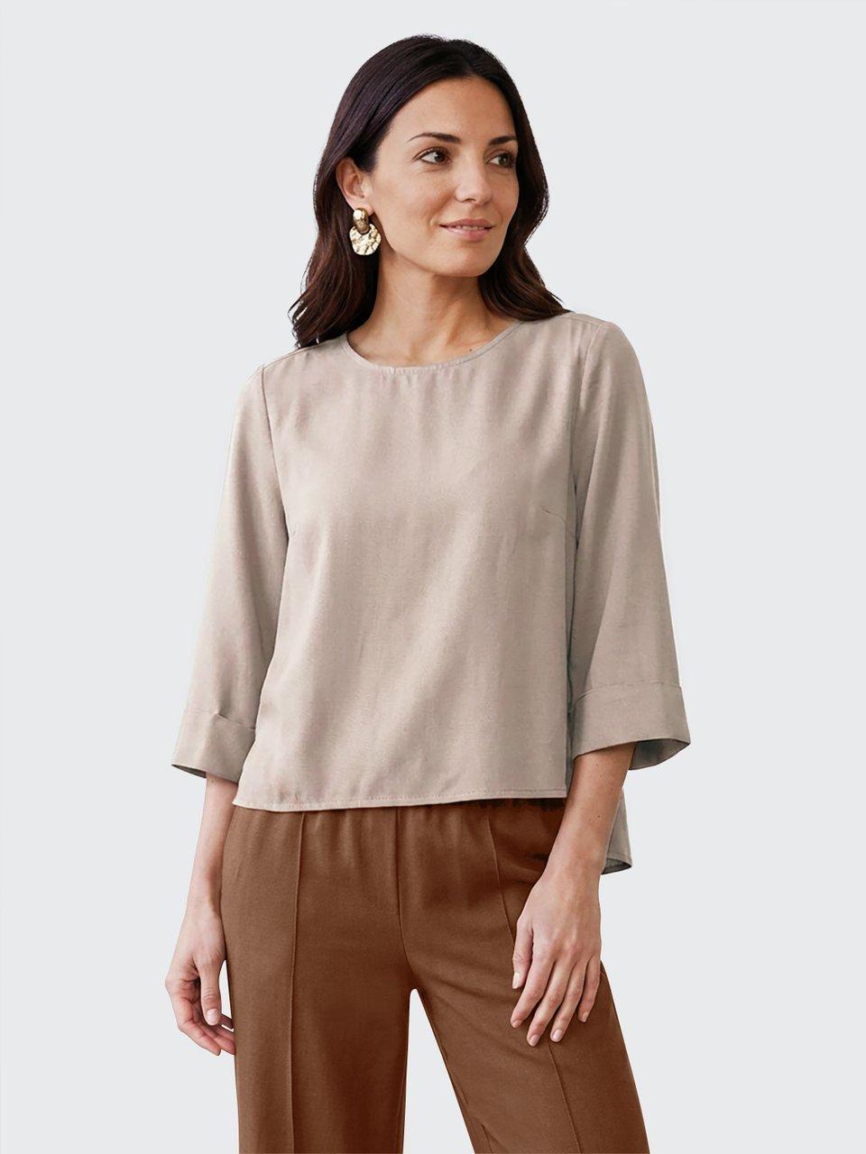 Peter Hahn - Bluse mit Rundhals-Ausschnitt