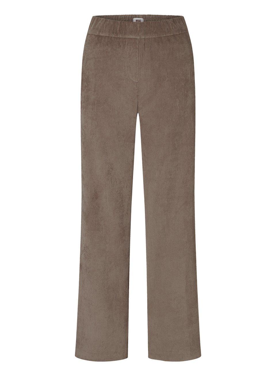 Wide Fit-Breitcord-Hose Mac beige