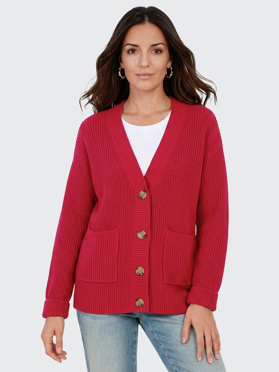Peter Hahn - Strickjacke mit V-Ausschnitt