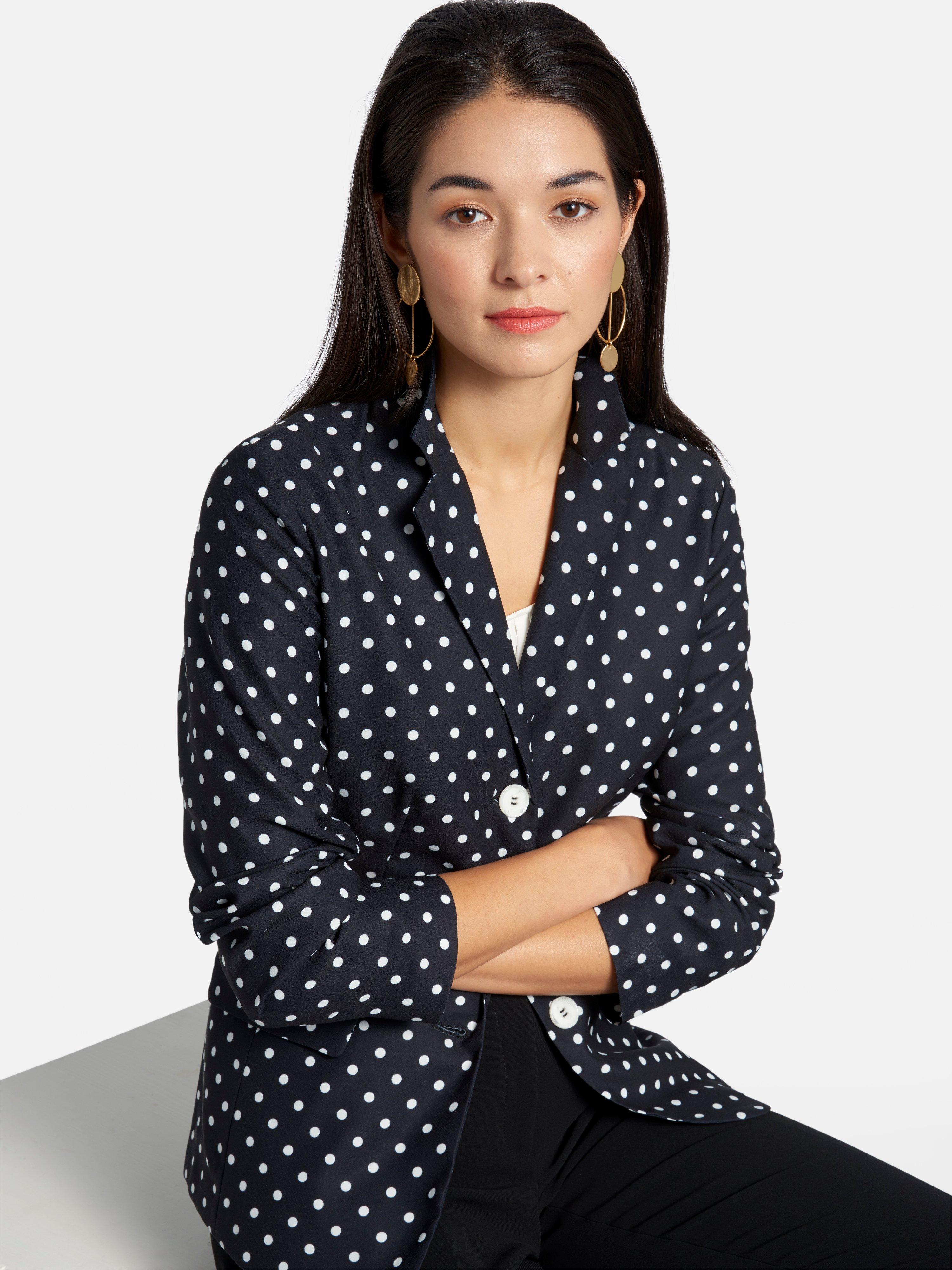 Basler - Blazer met polkadotstippen