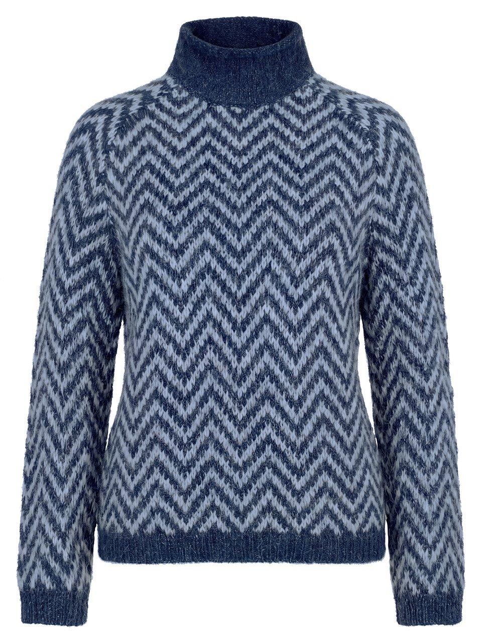 Pullover Stehkragen Fadenmeister Berlin blau
