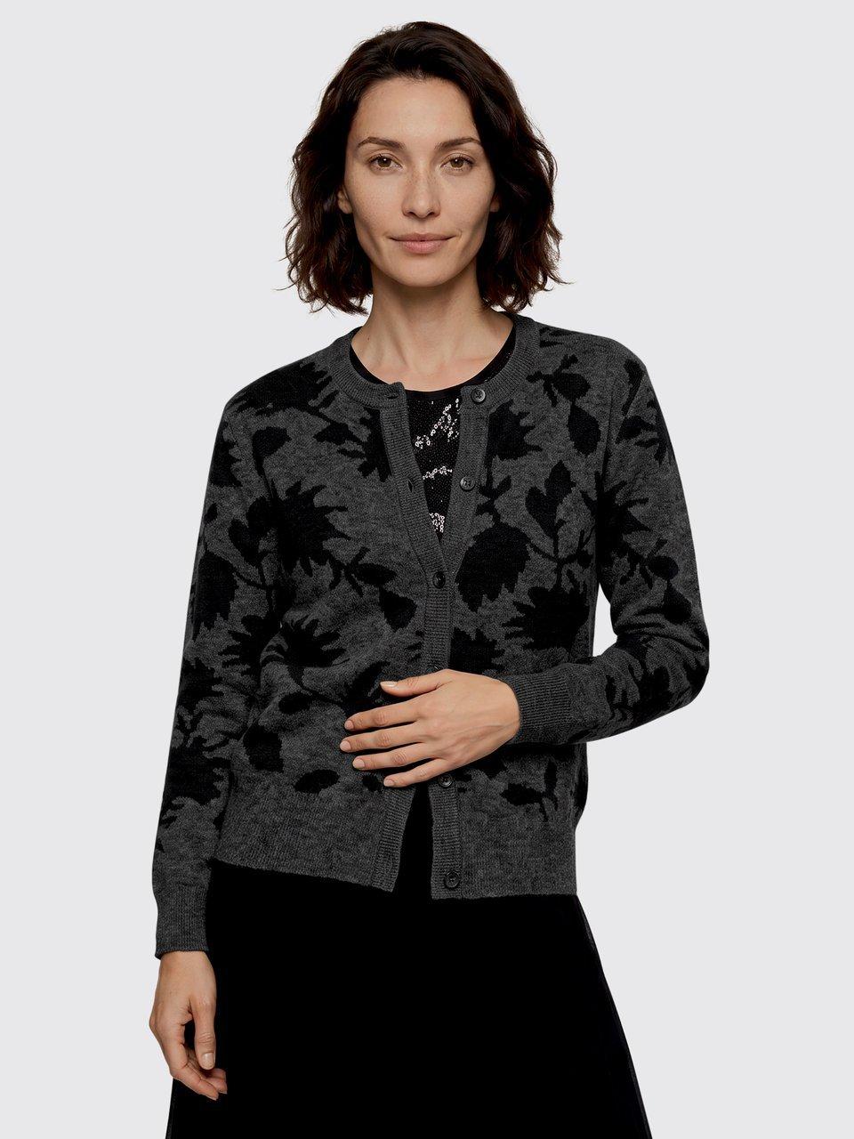 Peter Hahn - Strickjacke mit Rundhals-Ausschnitt