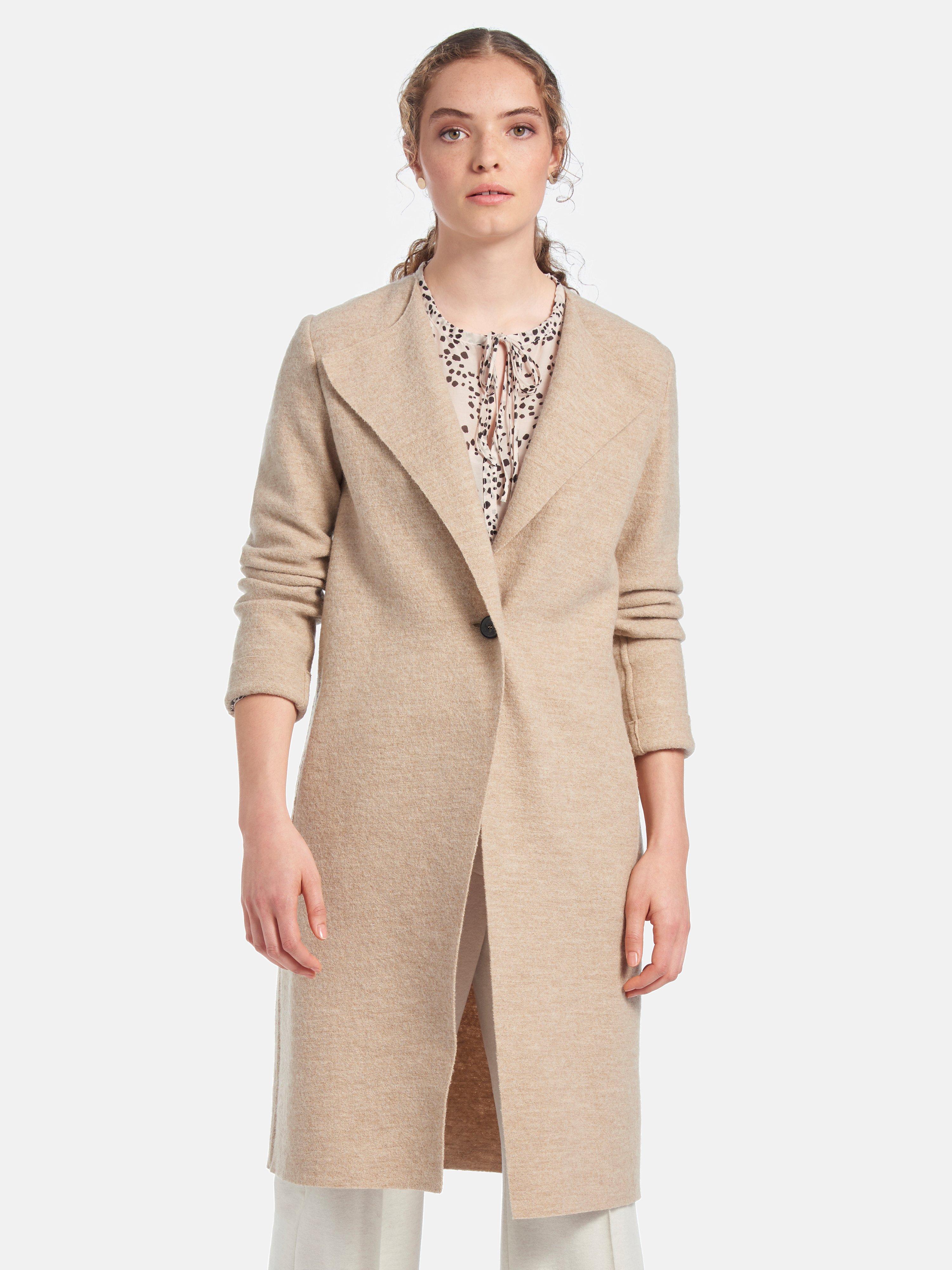 cream wool coat