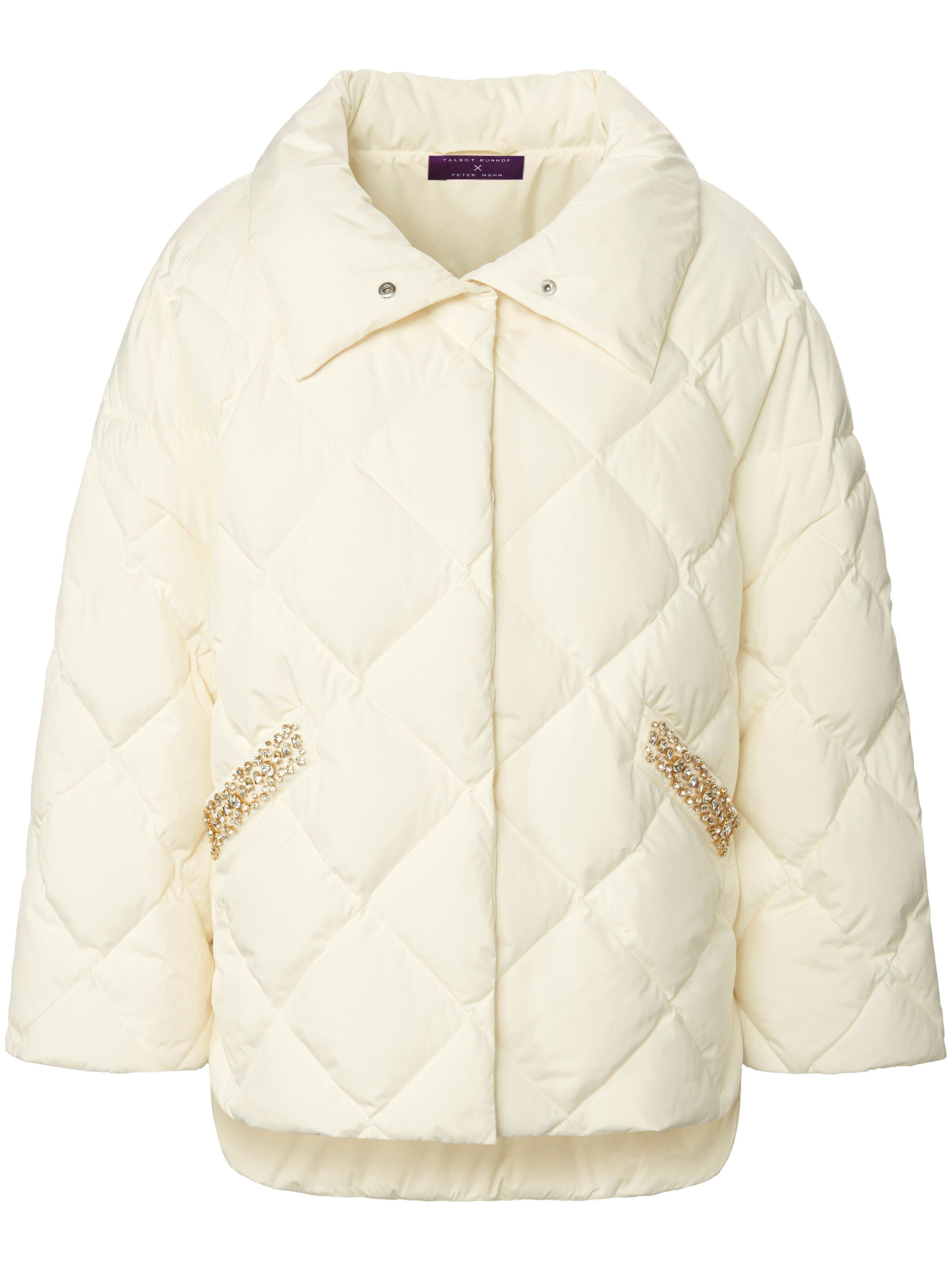 Quilted jacket high stand-up collar TALBOT RUNHOF X PETER HAHN white