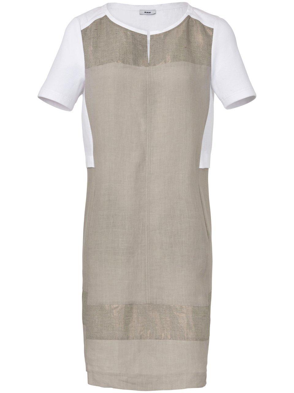 Kleid aus 100% Leinen Riani beige