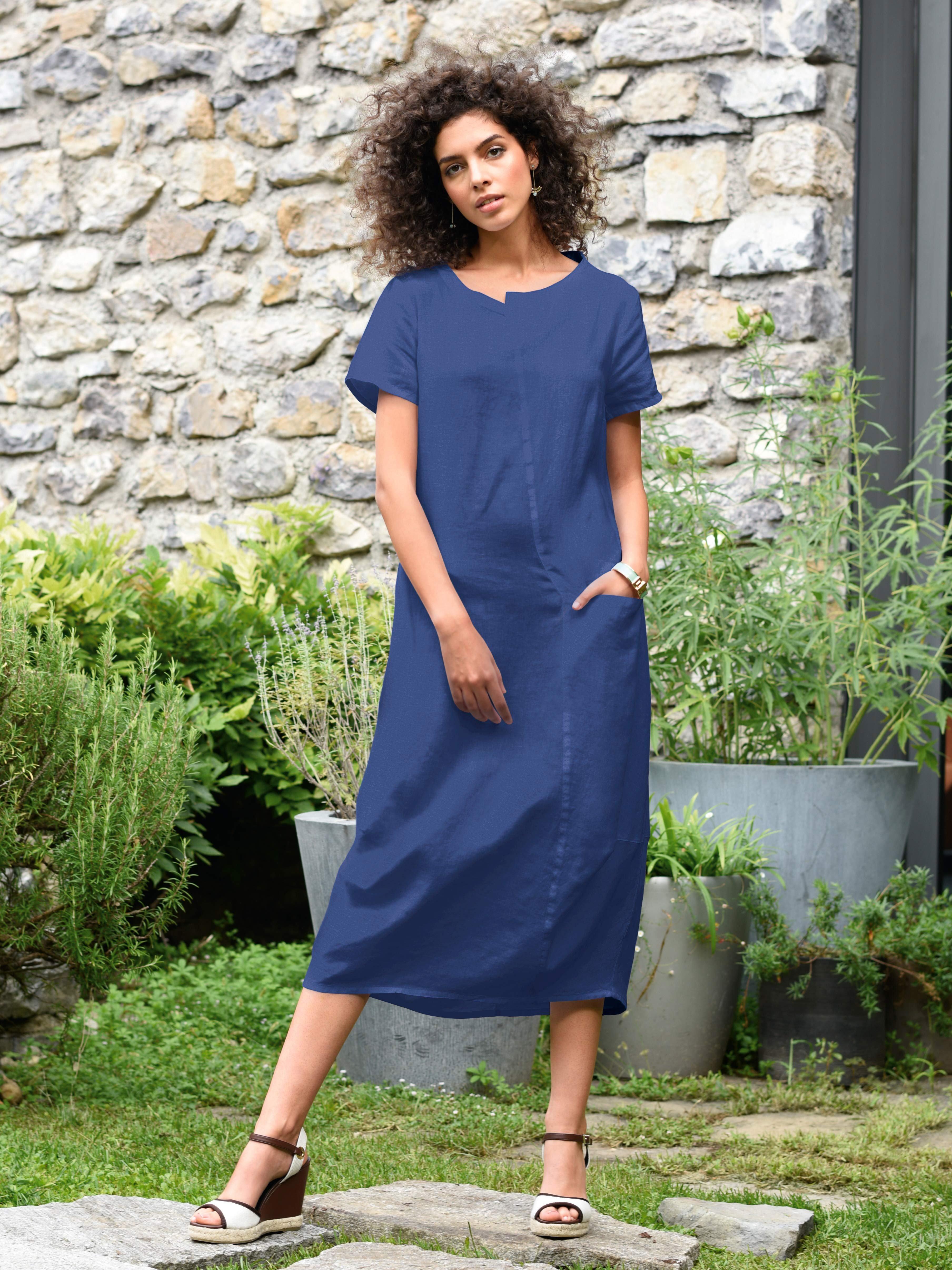 elemente clemente - Kleid aus 100% Leinen