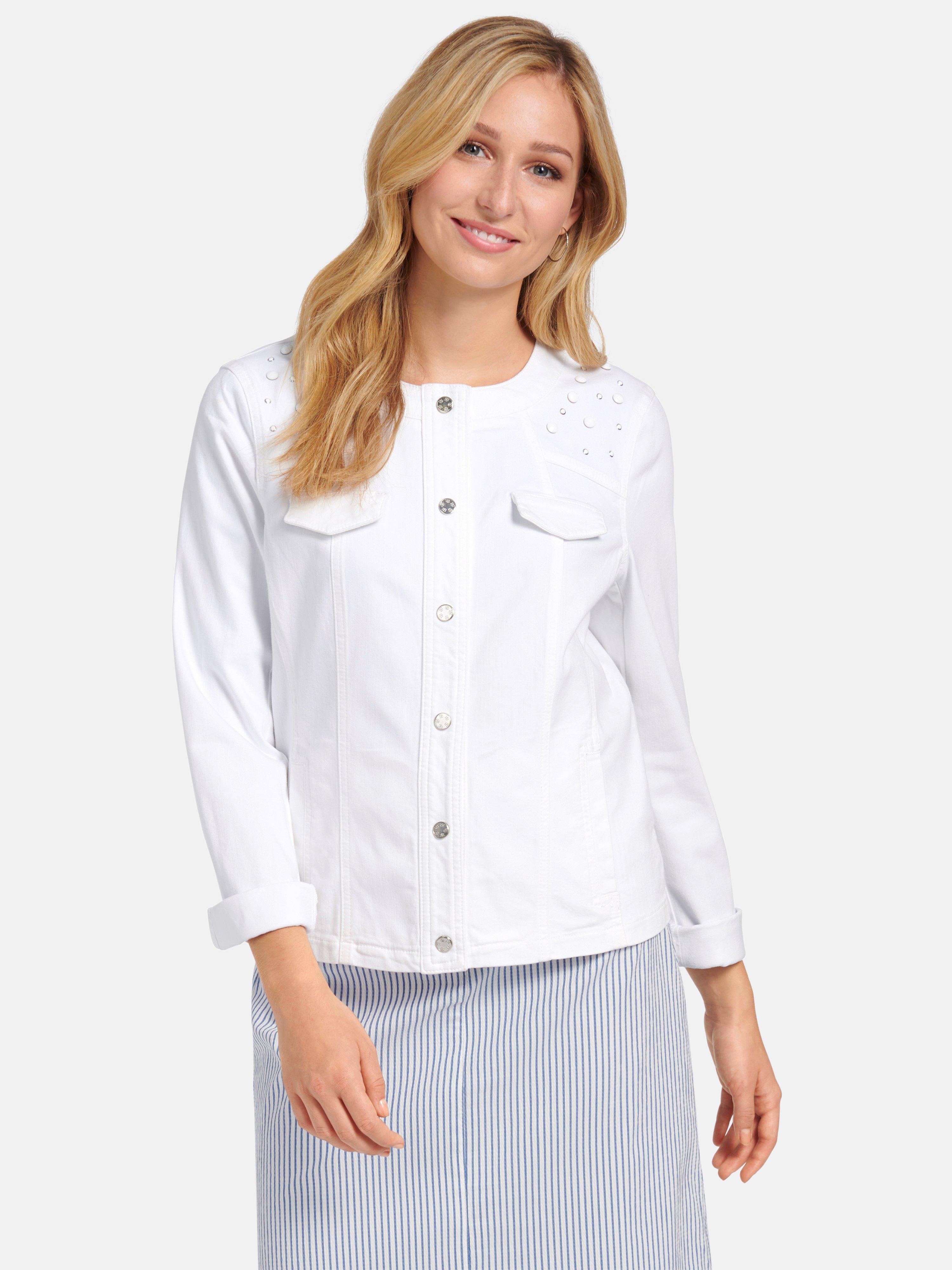 Basler Jeansjacke Weiss Denim