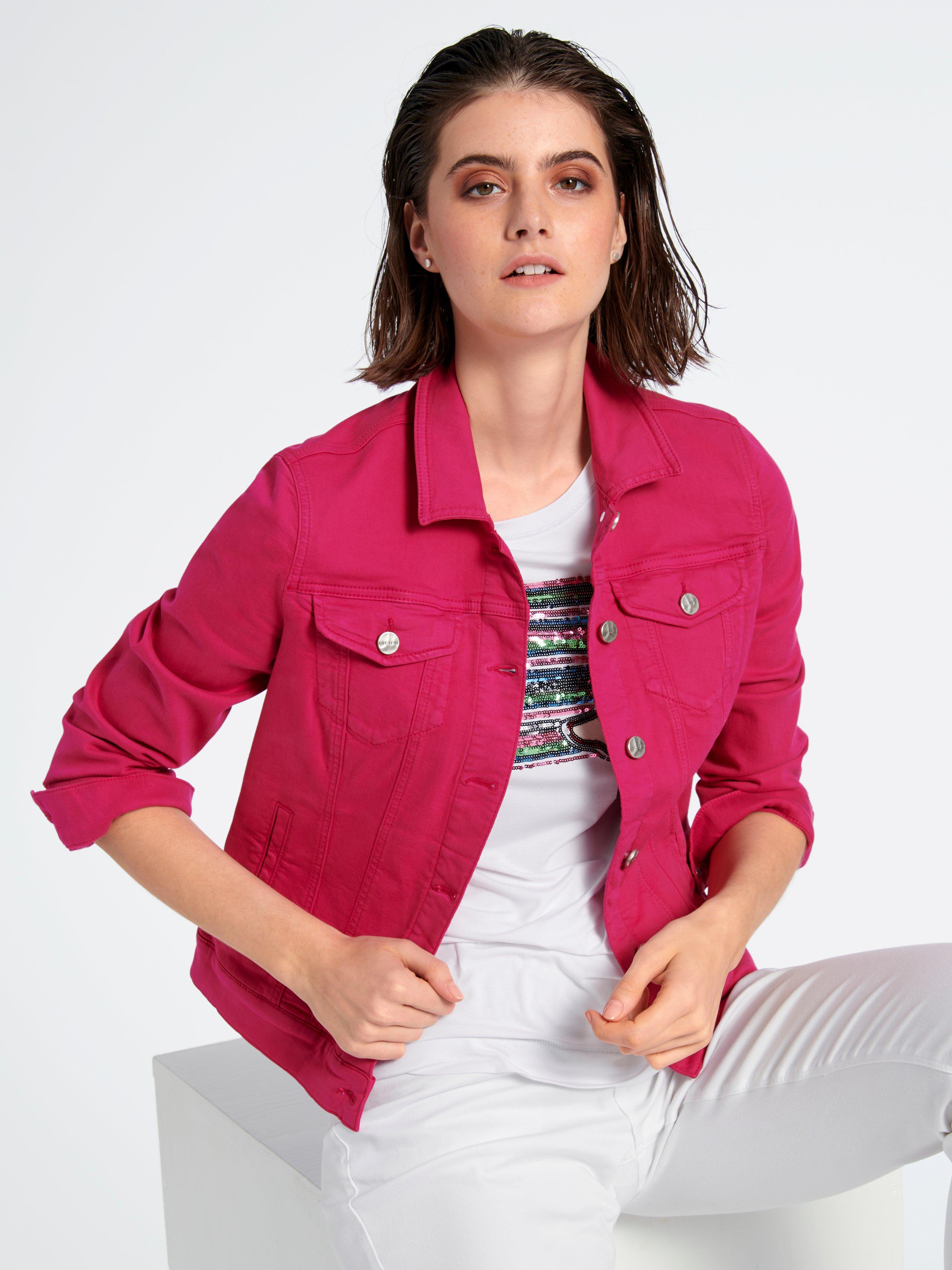 a short jacket brightly coloured