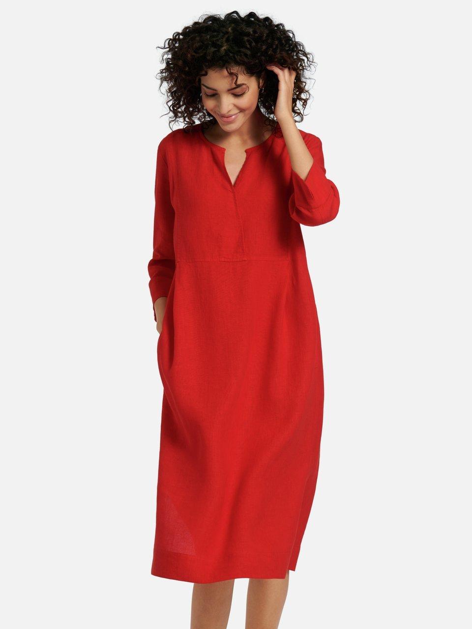 PETER HAHN PURE EDITION - Kleid mit 3/4-Arm aus 100% Leinen