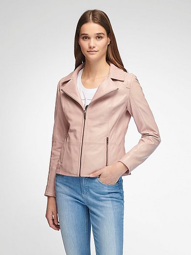 MYBC - La veste en cuir avec col tailleur XL