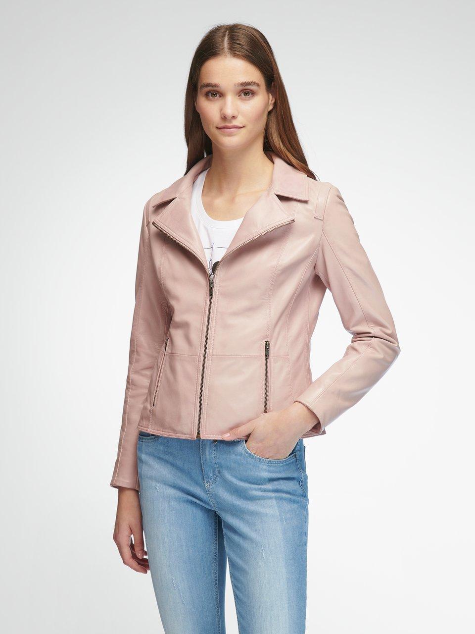 pastel leather jacket